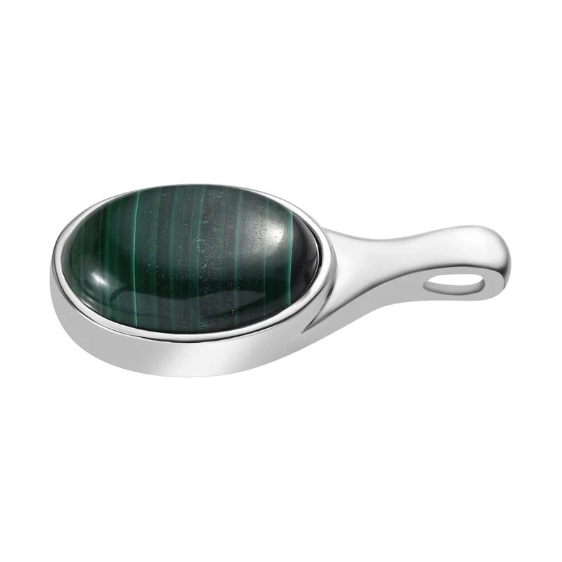 Malachit Schmuckset 316L Edelstahl ca. 30.00 ct