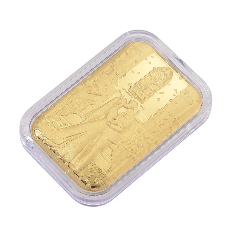 EXKLUSIVES GESCHENK - 999er Goldfolie mit Heiratsantrag-motiv 10mg