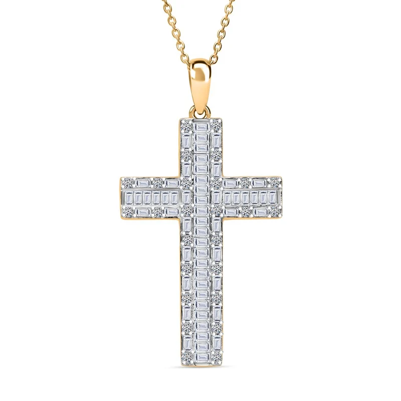 LUXURIANT DIAMOND - Lab Grown Diamant SI-GH SGL zertifiziert Anhänger mit Kette, ca. 50 cm, 925 Silber rhodiniert ca. 1.00 ct