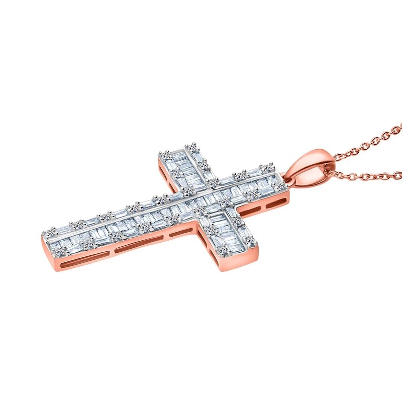 LUXURIANT DIAMOND - Lab Grown Diamant SI-GH SGL zertifiziert Anhänger mit Kette, ca. 50 cm, 925 Silber rhodiniert ca. 1.00 ct