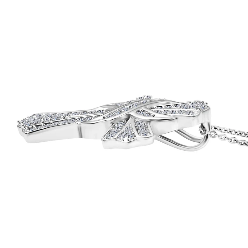 LUXURIANT DIAMOND - Lab Grown Diamant VS-EF SGL zertifiziert Schmuckset ca. 50 cm 925 Silber rhodiniert ca. 0.50 ct