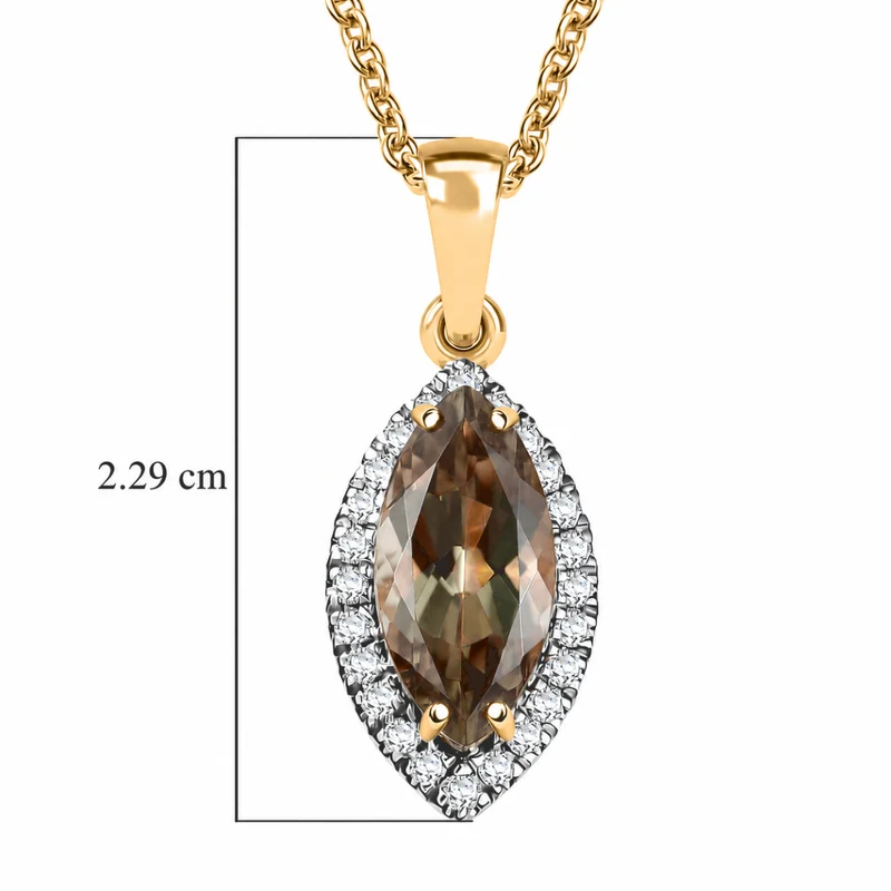 LUXORO AAA Turkizit, Weißer Diamant AGI zertifiziert Schmuckset (10-15 Werktage Lieferzeit) ca. 50 cm 585 Gold ca. 2.25 ct