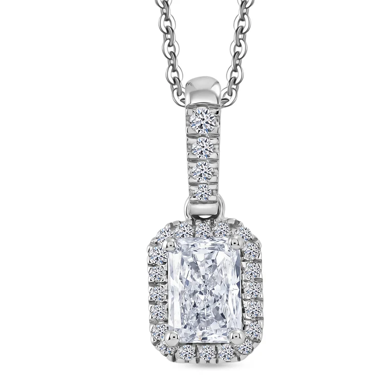 LUXURIANT DIAMOND - Lab Grown Diamant SI-GH Schmuckset ca. 50 cm 925 Silber Rhodiniert ca. 1.00 ct