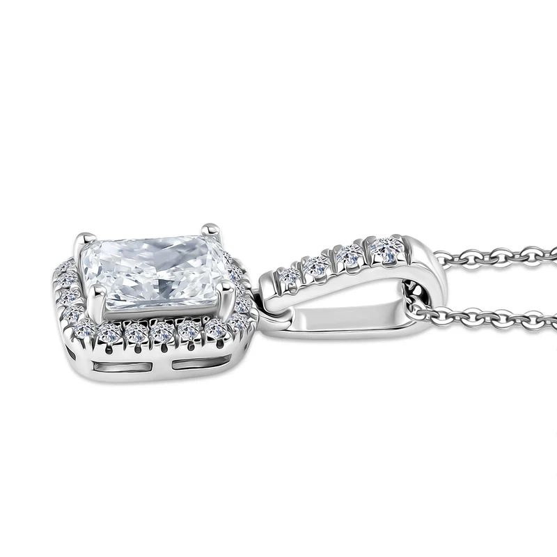 LUXURIANT DIAMOND - Lab Grown Diamant SI-GH Schmuckset ca. 50 cm 925 Silber Rhodiniert ca. 1.00 ct