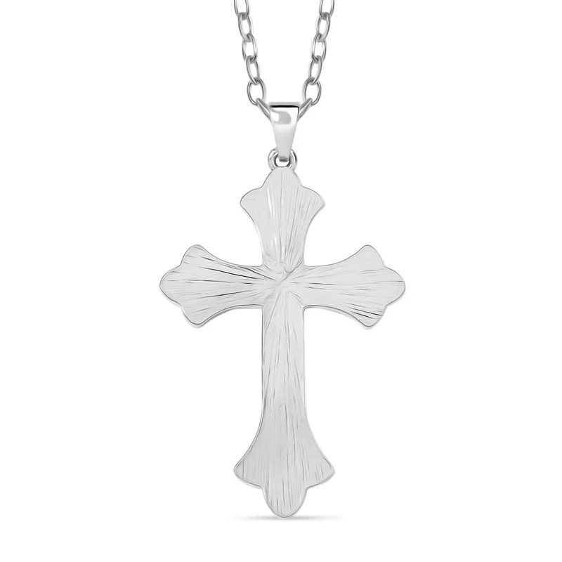 Kokosnuss-Muschel Kreuz Anhänger mit Kette