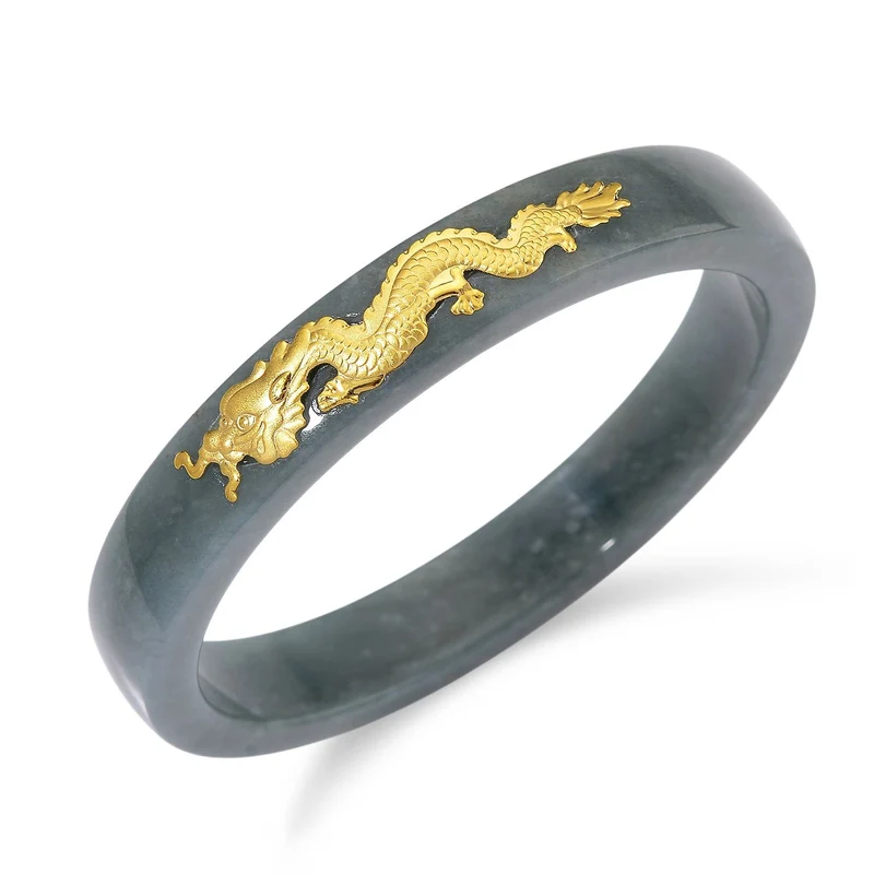 EXTREM SELTEN - Natürlicher Olmek Jadeit Armreif ca. 20 cm 999 Gelb Gold ca. 200.00 ct