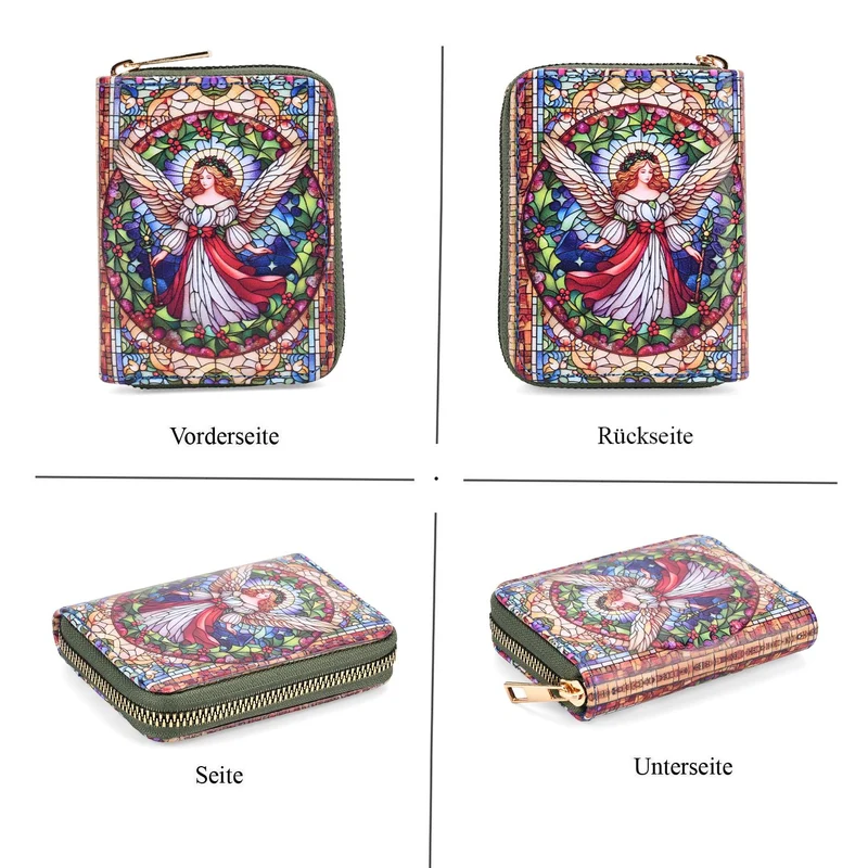 2-teiliges Geldbörsen-Set mit Einhornmuster, ca. 18x2,5x10 cm und 11x2,5x9 cm