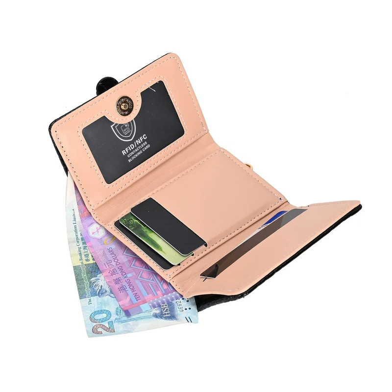 Stilvolle Geldbörse mit Krokodilprägung und RFID-Schutz, 11x8 cm, Grün