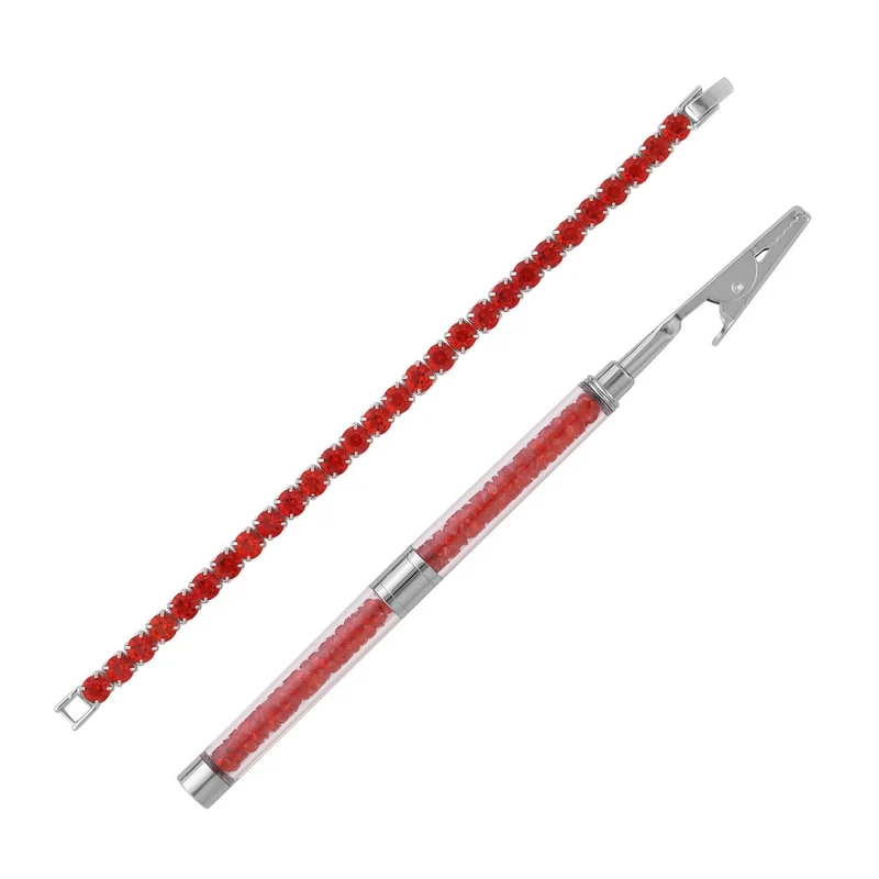 Neongrüner Kristall Schmuckset Reines Messing