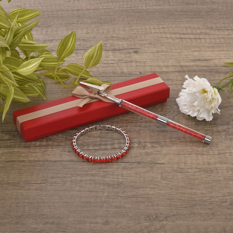 Neongrüner Kristall Schmuckset Reines Messing
