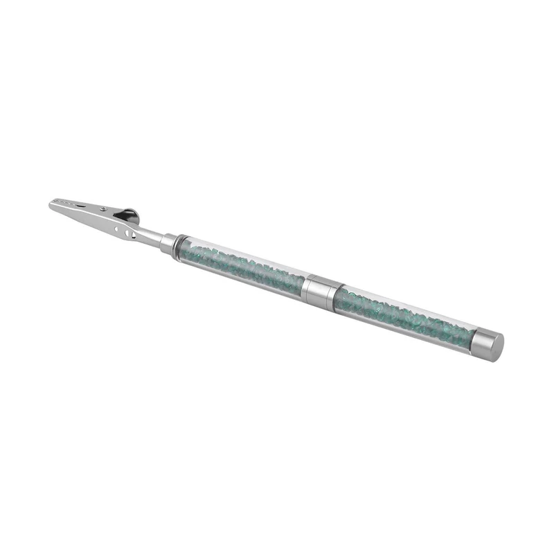 Neongrüner Kristall Schmuckset Reines Messing