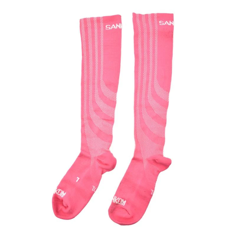 SANKOM Kompressionsstrümpfe, L-XL, Rosa, Größe 41-45