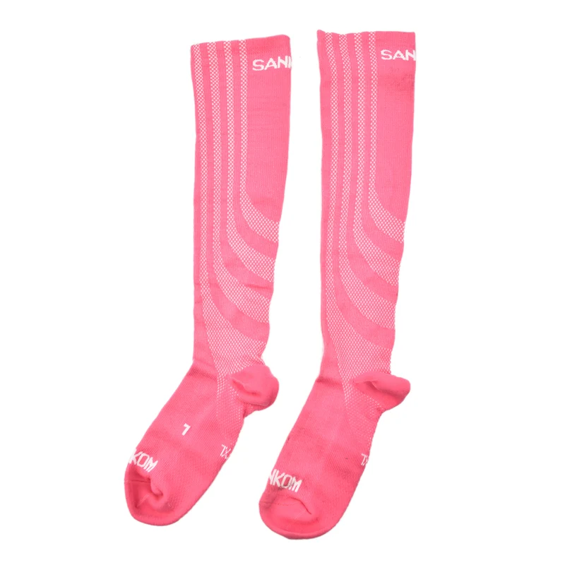 SANKOM Kompressionsstrümpfe, S-M, Rosa, Größe 36-40