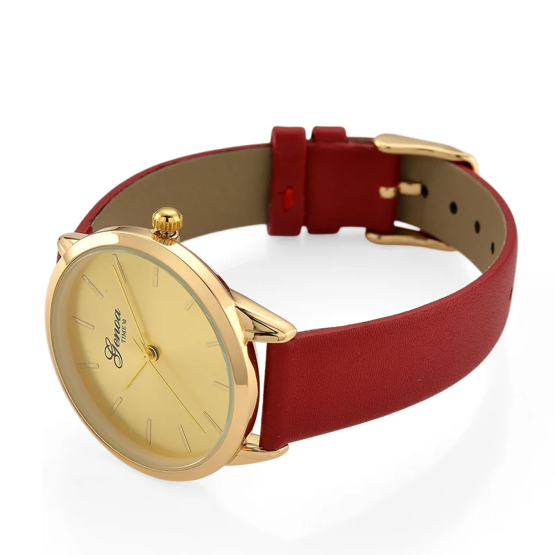 GENOA TIME - Armbanduhr Legierung, silberfarben, Zifferblatt Weiß-Sunshine, 3 ATM wasserdicht
