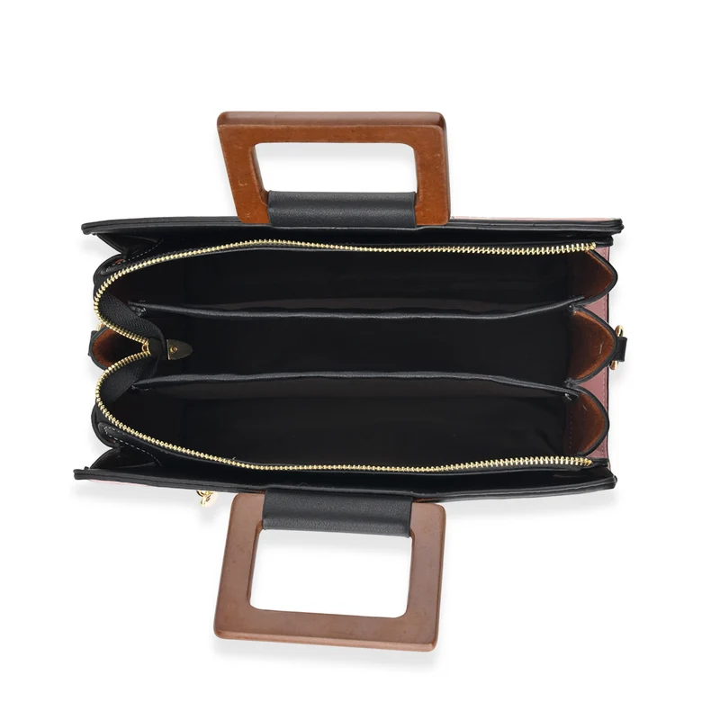 Florale Kunstprint Clutch-Crossbody-Tasche, 30 x 13 x 19 cm, Petrol