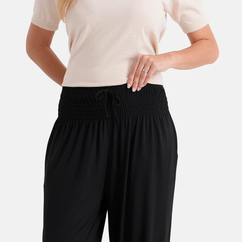 LA MAREY Jersey Komforthose mit Smokbund, Einheitsgröße, Blau
