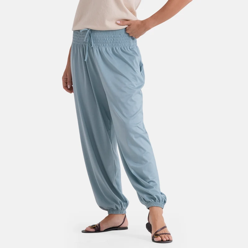 LA MAREY Jersey Komforthose mit Smokbund, Einheitsgröße, Blau