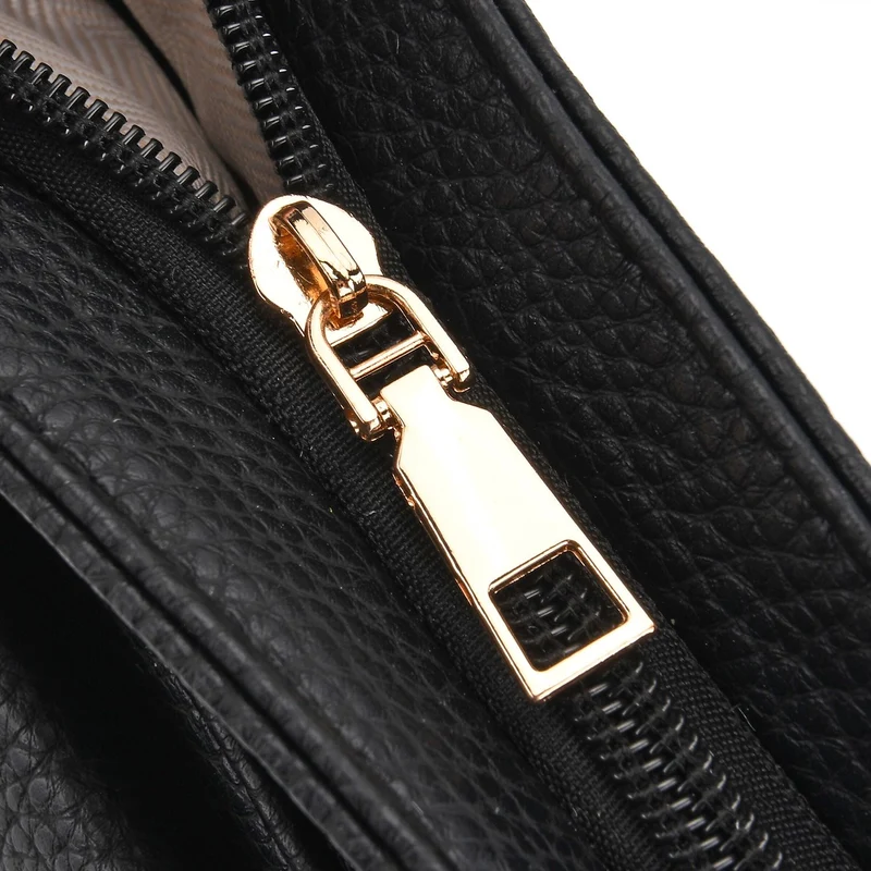 Crossbody-Tasche mit gewebtem Schulterriemen und Reißverschlussfächern, 24x28 cm, Tomatenrot