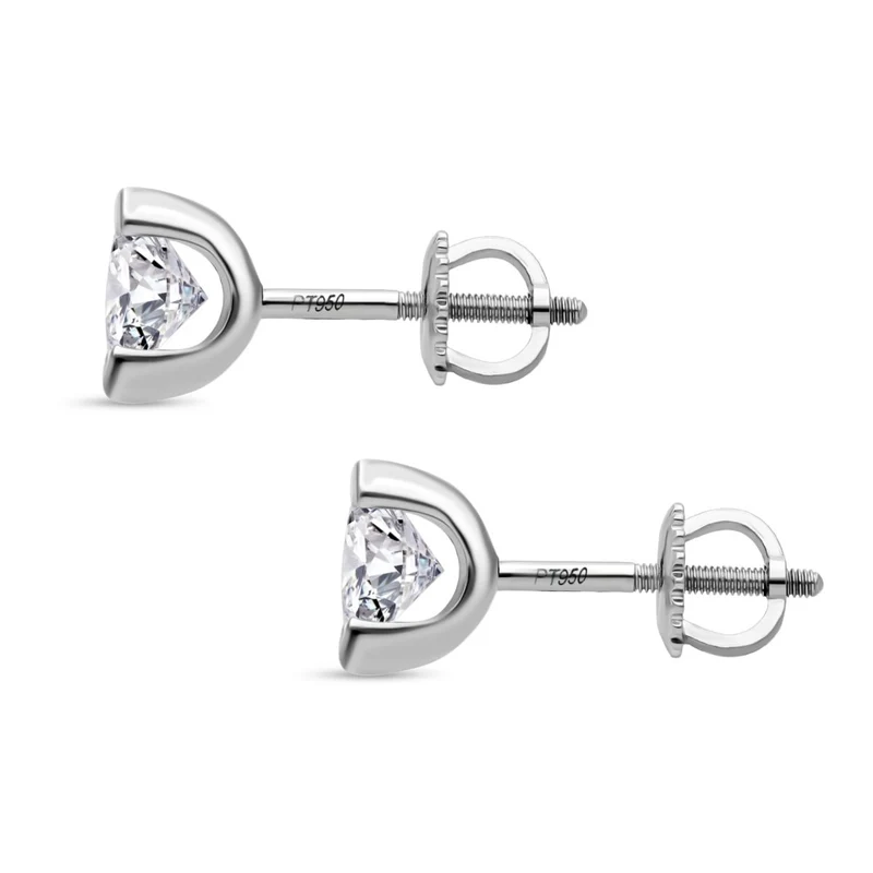LUXURIANT 1 ct. SGL zertifizierte VS-EF Labor Diamant Ohrringe in 585 Weißgold