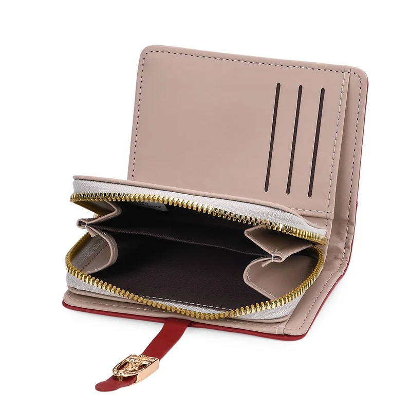 2-teiliges Geldbörsen-Set im Krokoprägungs-Design, Lange Geldbörse 20x10x3 cm und Bifold-Geldbörse 12x9x3,5 cm, Schwarz