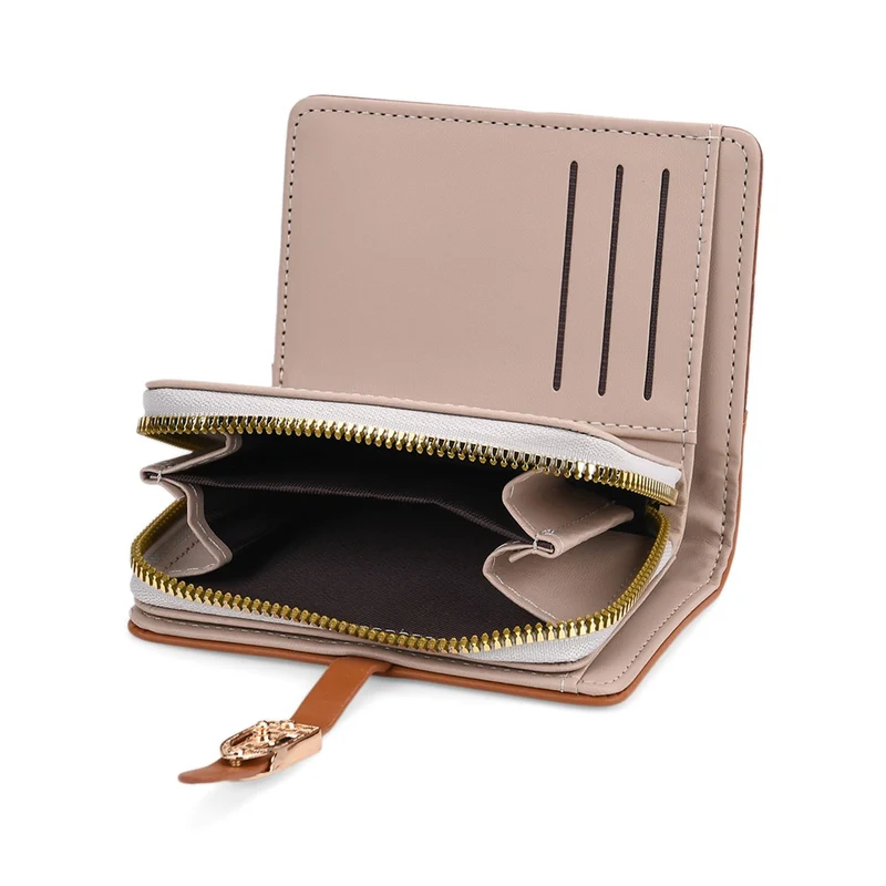 2-teiliges Geldbörsen-Set im Krokoprägungs-Design, Lange Geldbörse 20x10x3 cm und Bifold-Geldbörse 12x9x3,5 cm, Schwarz