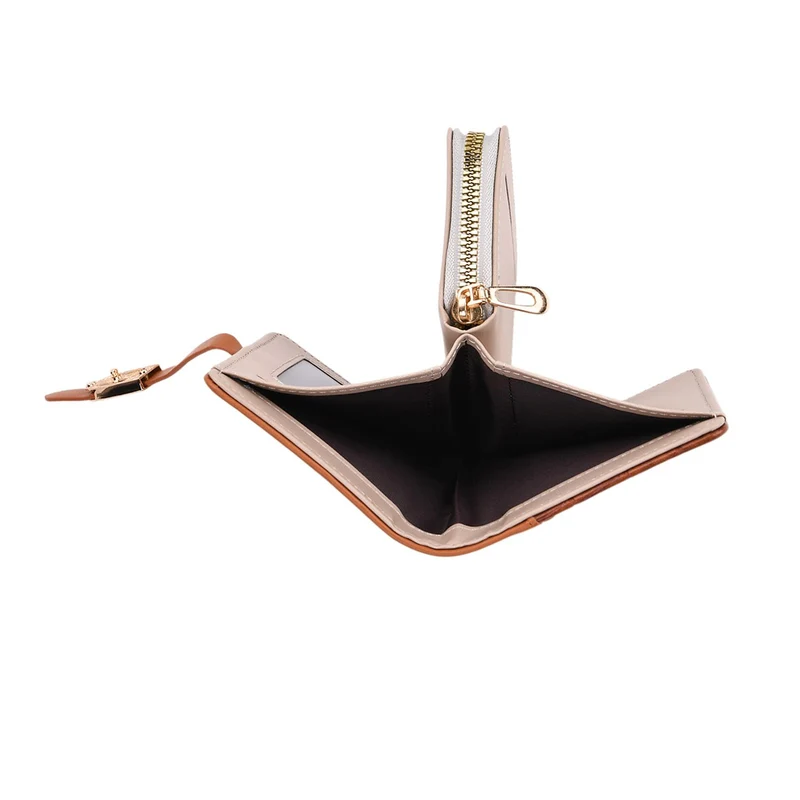 2-teiliges Geldbörsen-Set im Krokoprägungs-Design, Lange Geldbörse 20x10x3 cm und Bifold-Geldbörse 12x9x3,5 cm, Schwarz