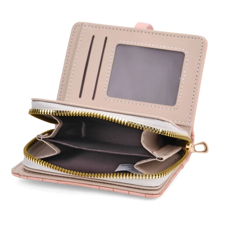 2-teiliges Geldbörsen-Set im Krokoprägungs-Design, Lange Geldbörse 20x10x3 cm und Bifold-Geldbörse 12x9x3,5 cm, Schwarz