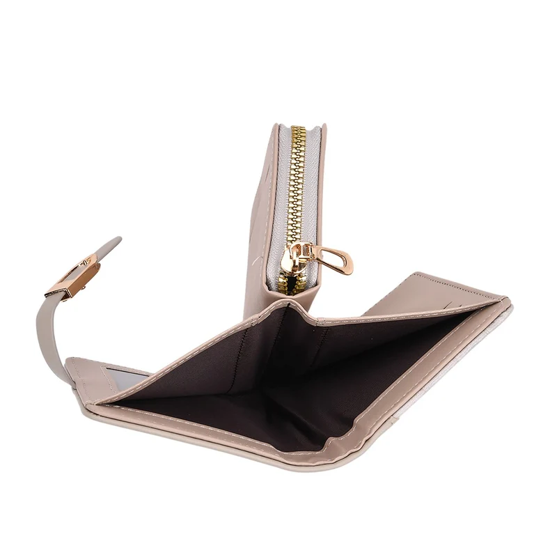 2-teiliges Geldbörsen-Set im Krokoprägungs-Design, Lange Geldbörse 20x10x3 cm und Bifold-Geldbörse 12x9x3,5 cm, Schwarz