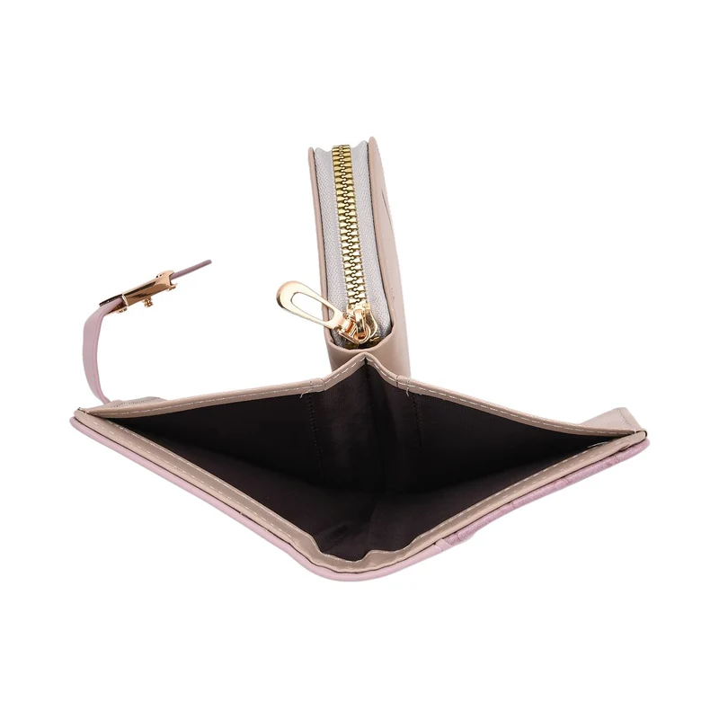2-teiliges Geldbörsen-Set im Krokoprägungs-Design, Lange Geldbörse 20x10x3 cm und Bifold-Geldbörse 12x9x3,5 cm, Schwarz