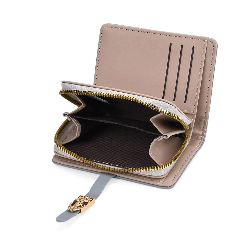 2-teiliges Geldbörsen-Set im Krokoprägungs-Design, Lange Geldbörse 20x10x3 cm und Bifold-Geldbörse 12x9x3,5 cm, Schwarz