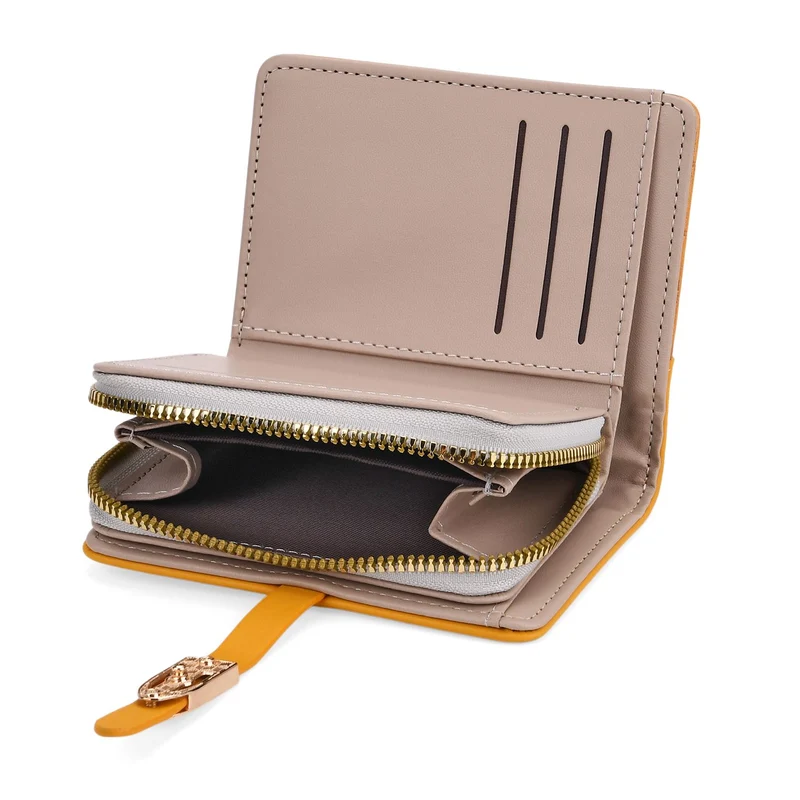 2-teiliges Geldbörsen-Set im Krokoprägungs-Design, Lange Geldbörse 20x10x3 cm und Bifold-Geldbörse 12x9x3,5 cm, Schwarz