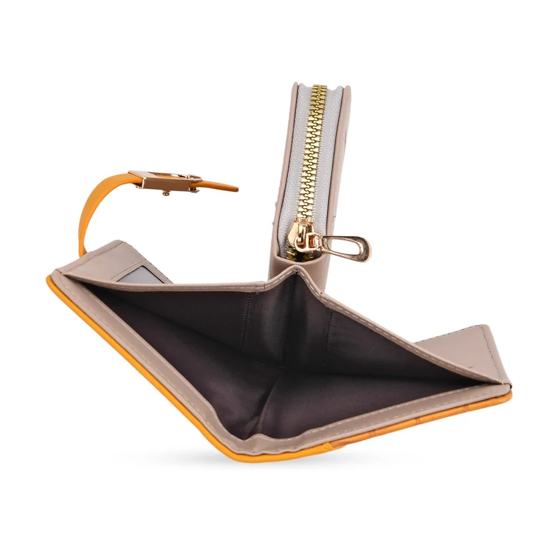 2-teiliges Geldbörsen-Set im Krokoprägungs-Design, Lange Geldbörse 20x10x3 cm und Bifold-Geldbörse 12x9x3,5 cm, Schwarz