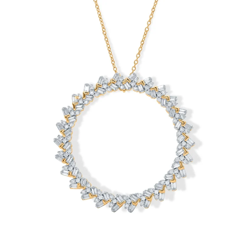 LUXURIANT DIAMOND - Lab Grown Diamant SI-GH Schmuckset ca. 50 cm 925 Silber 750 Gelbgold vermeil ca. 1.00 ct