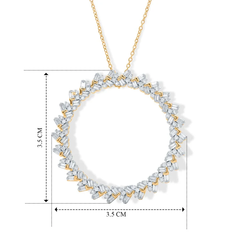 LUXURIANT DIAMOND - Lab Grown Diamant SI-GH Schmuckset ca. 50 cm 925 Silber 750 Gelbgold vermeil ca. 1.00 ct