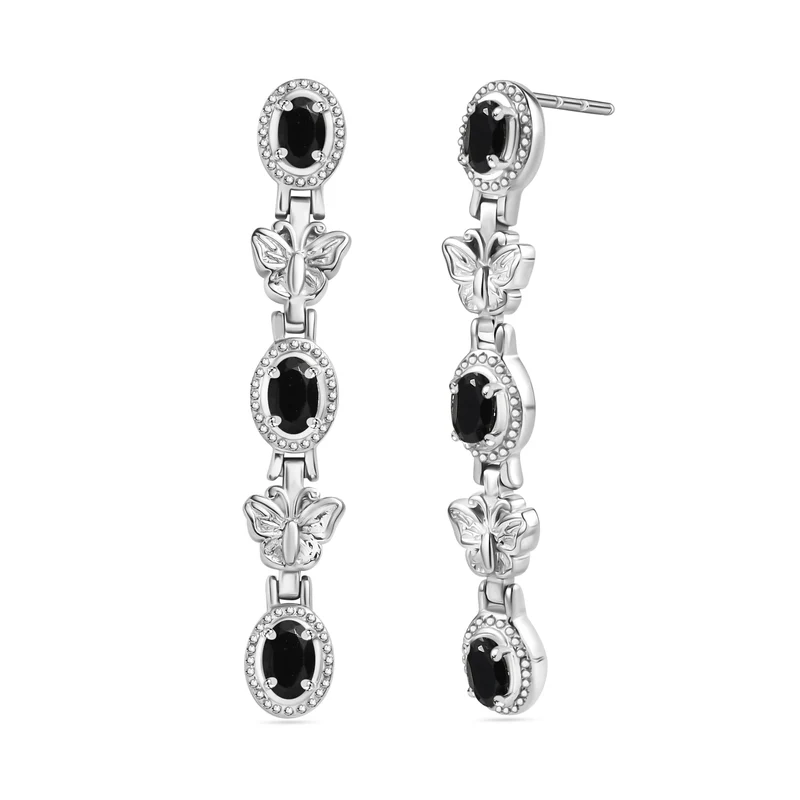 Citrin Ohrringe Edelstahl ca. 2.91 ct