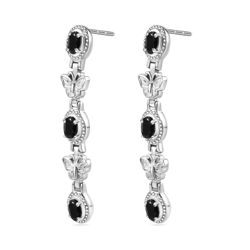Citrin Ohrringe Edelstahl ca. 2.91 ct
