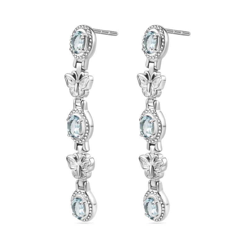Citrin Ohrringe Edelstahl ca. 2.91 ct