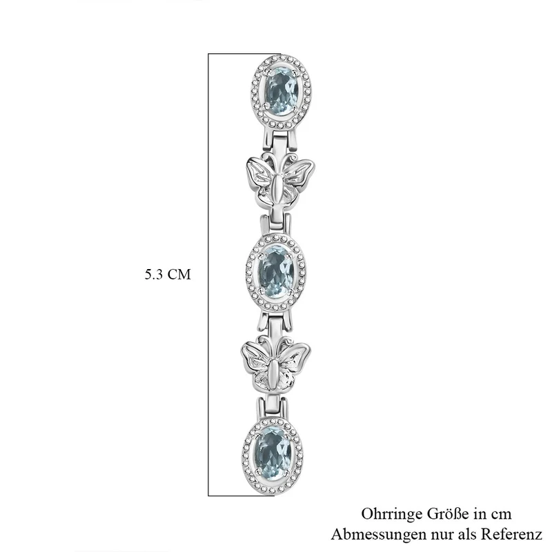 Citrin Ohrringe Edelstahl ca. 2.91 ct
