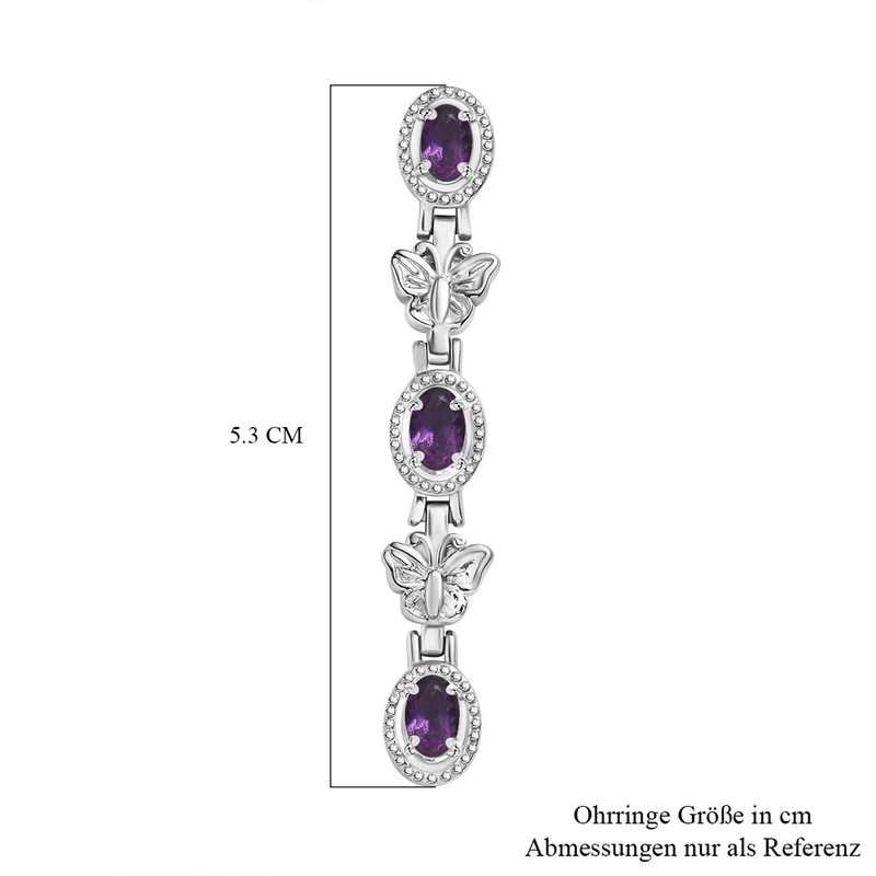 Citrin Ohrringe Edelstahl ca. 2.91 ct