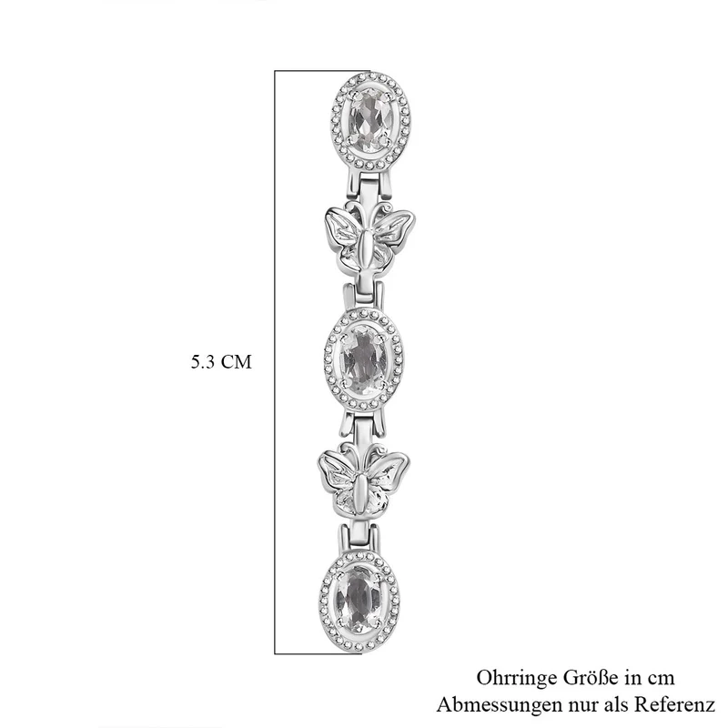 Citrin Ohrringe Edelstahl ca. 2.91 ct
