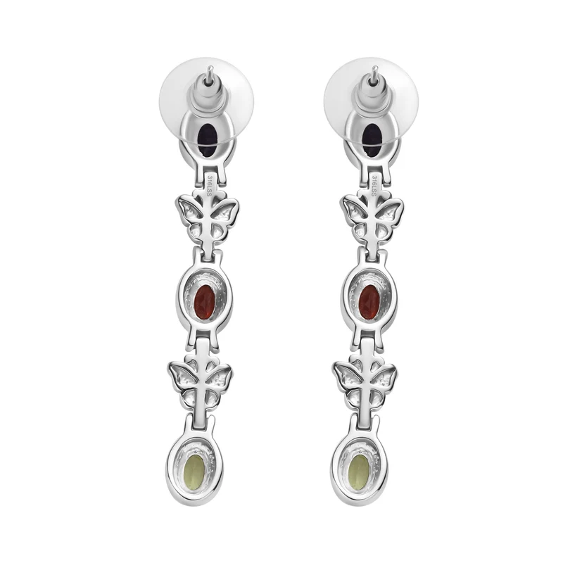 Citrin Ohrringe Edelstahl ca. 2.91 ct