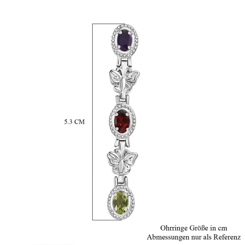 Citrin Ohrringe Edelstahl ca. 2.91 ct