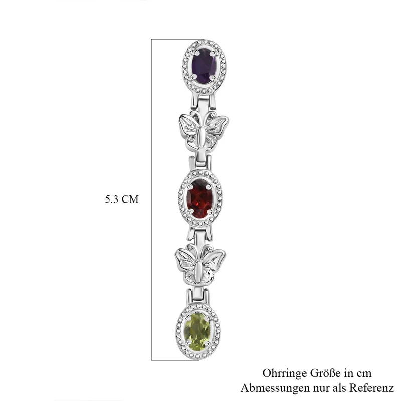Citrin Ohrringe Edelstahl ca. 2.91 ct