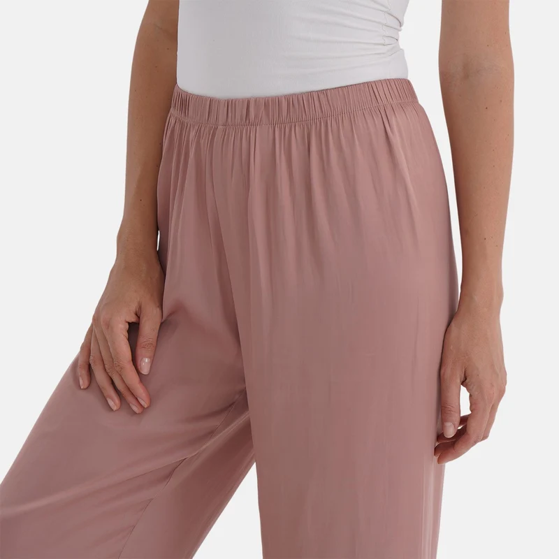 Trendige Palazzo-Hose aus 100% Polyester, Einheitsgröße, Beige