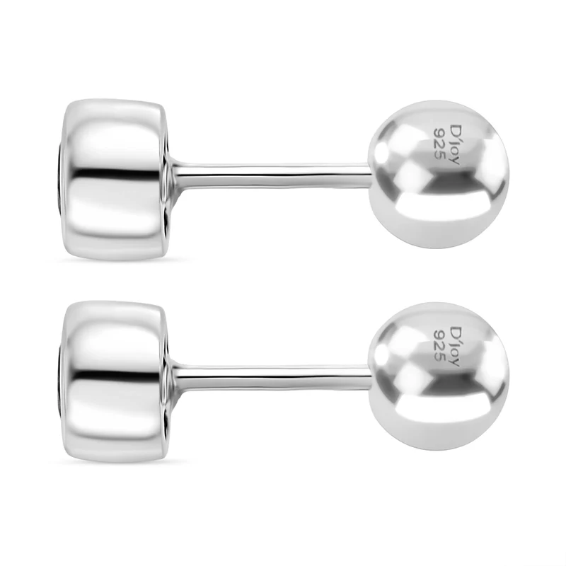 Mosambik Granat Ohrringe 925 Silber rhodiniert ca. 0.70 ct