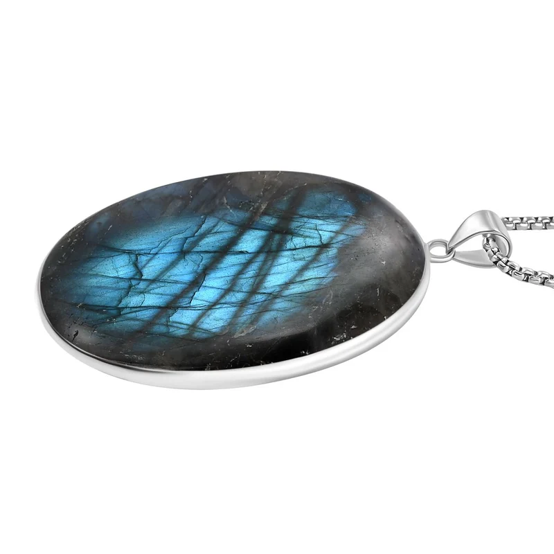 EXKLUSIVES ANGEBOT - Lepidolith Anhänger mit Kette, ca. 300.00 ct