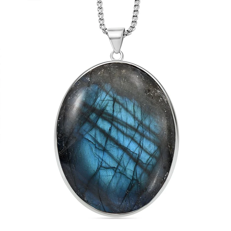 EXKLUSIVES ANGEBOT - Lepidolith Anhänger mit Kette, ca. 300.00 ct