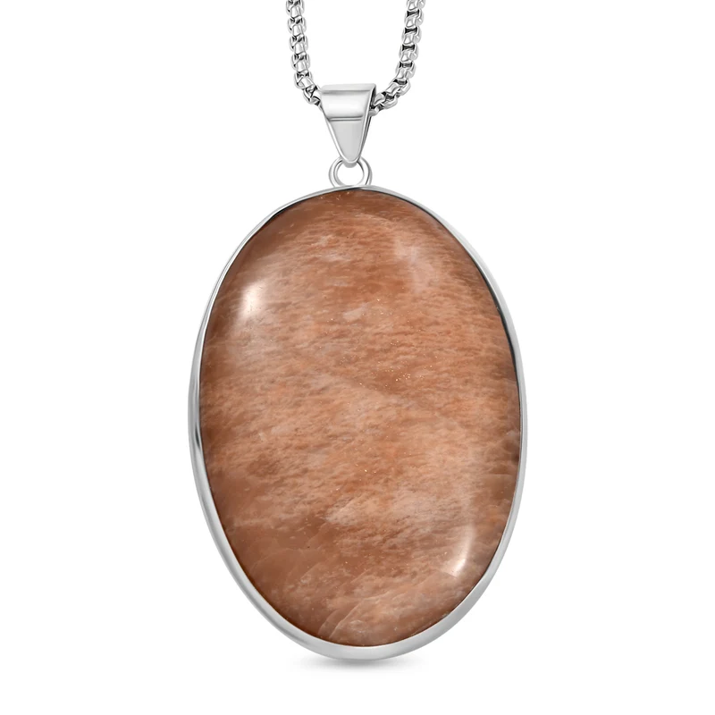 EXKLUSIVES ANGEBOT - Lepidolith Anhänger mit Kette, ca. 300.00 ct