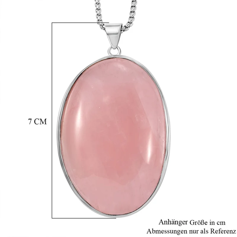EXKLUSIVES ANGEBOT - Lepidolith Anhänger mit Kette, ca. 300.00 ct