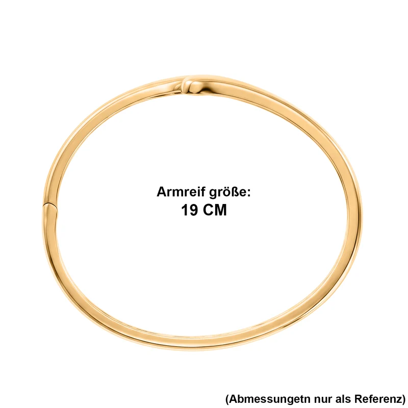 EVER TRUE Bronzella Kollektion-Reine Bronze 750 Vergoldet Armreif ca. 19 cm ca. 12,90g